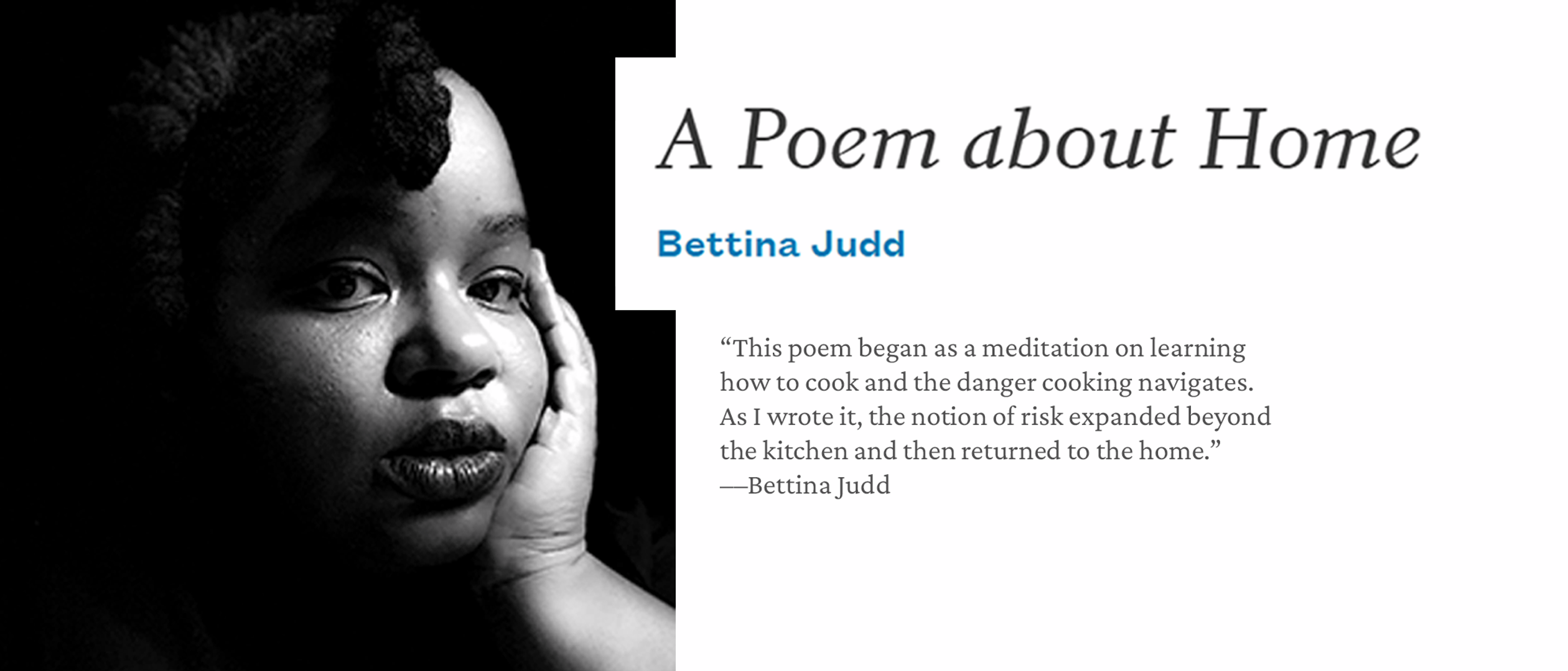 Bettina Judd A Poem about Home