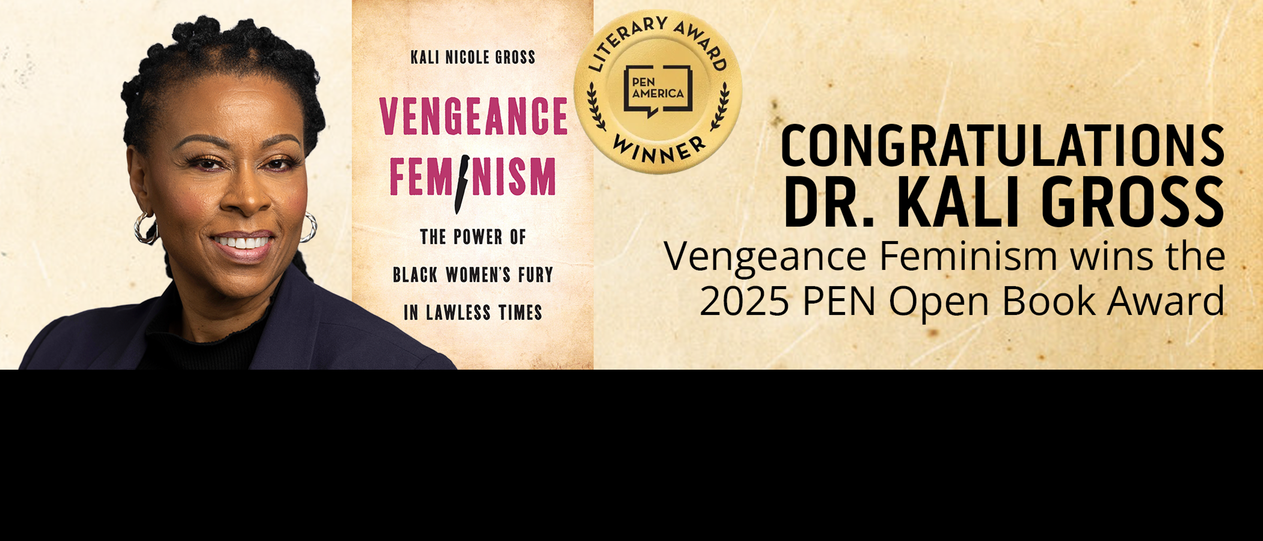 Dr. Kali Gross PEN Award